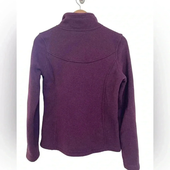 The North Face Women’s 1/4 Zip Fleece Pullover Burgundy Color - Picture 2 of 5
